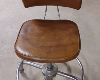 Vintage work bench roll around chair