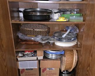 One of 4 cabinets filled with contents