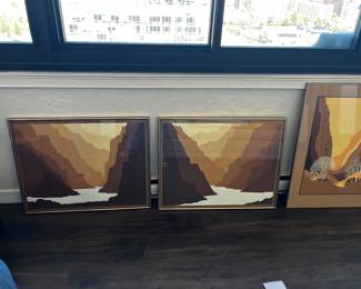 “River Bend Diptych” By John Michaels