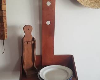 Taylor Rack, Vintage Metal Plates
