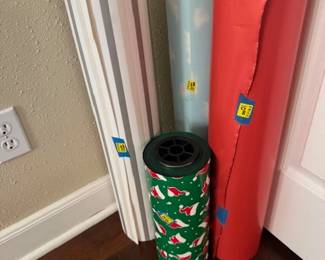 Rolls of Dillards Wrapping Paper