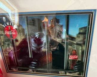Coke gorilla numbered print