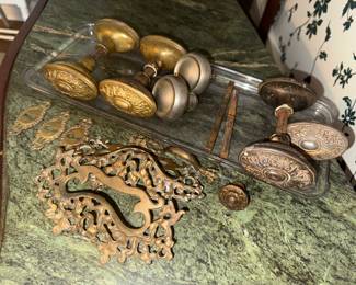 Antique brass hardware…more available