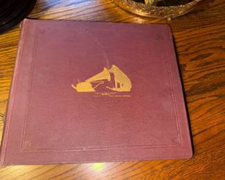 Victrola album filled w/records