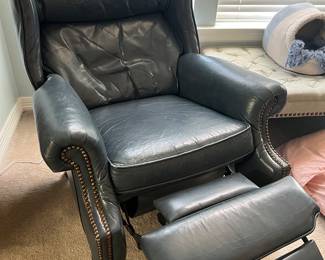 Leather reclining chair