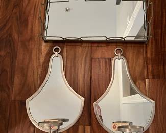 Sconces and mirrored Trey from a Dallas showroom!! NEW
