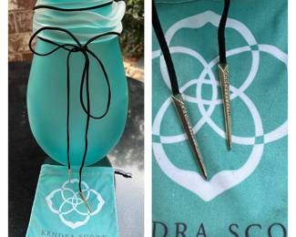 Kendra Scott suede choker necklace