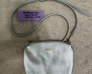 Anthropology Remi/Reid silver purse!