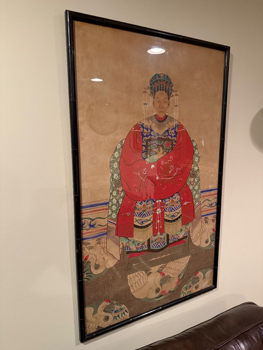 Fantastic early pair of  Chinese ancestral portraits.  These pieces do not come up around these parts very often.