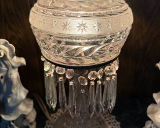 Beautiful Cut Glass Budoir Lamp