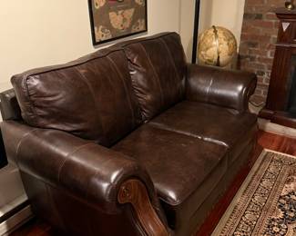Leather sofa set