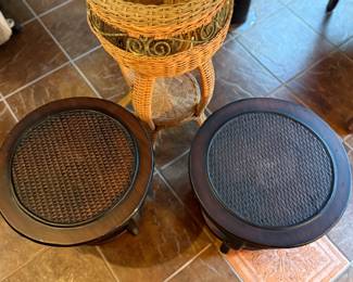 Woven baskets and planters