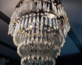 Beautiful Art Deco Tiered Chandelier 