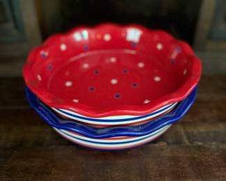 4th of July pie plates