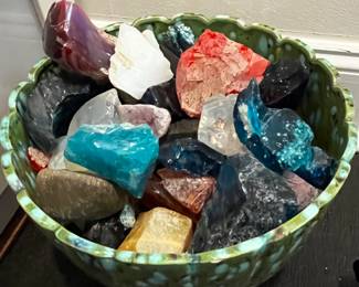 Bowl of raw stones
