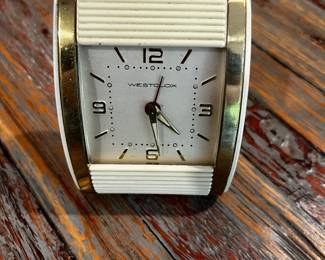 VTG Westclox Roll Top Travel Alarm Clock w/ Glowing Dots & Hands