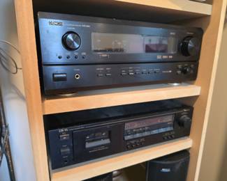 TOP-Devon AV Surround Receiver AVR-3803
BOTTOM-Nakamichi CR-1A 2 Head Cassette Deck