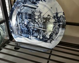 Vintage DELFT BLAUW HANDPAINTED “WEDDING PLATE”
