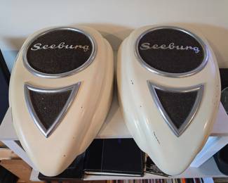 PAIR SEEBURG REMOTE WALL SPEAKERS TEARDROP