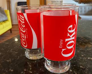 Vintage 70s Coca Cola Glasses
