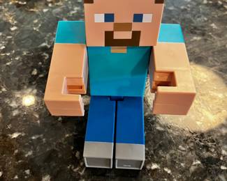 Minecraft 8" Steve Plastic Articulated Figured Used