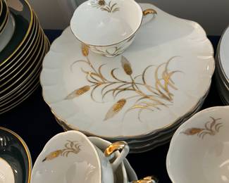 Vintage 1950's Golden Wheat by Lefton China Set