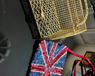 Vintage Union Jack Sequin Purse