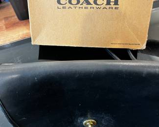 Coach Legacy Black Leather Bag with Box