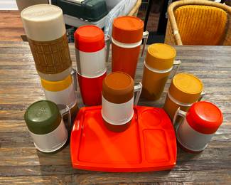 Selection of Vintage Thermoses