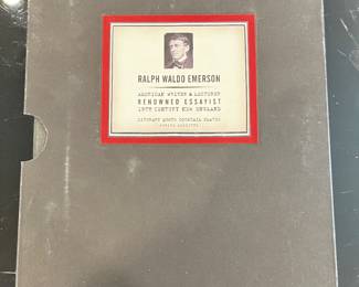 Ralph Waldo Emerson Literary Quote Cocktail Plates