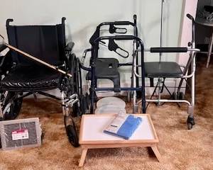 Medical chair, walkers and helpful tools