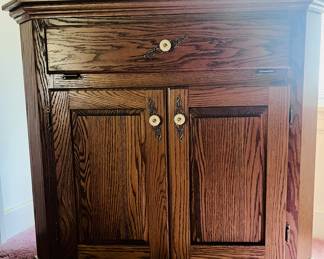 Corner media chest --
