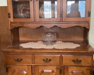 China cabinet with full wide draw for table linens