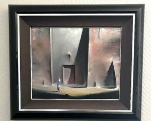 "Roman Buildings" Original Painting by R. Watson
Measures 25.5 x 29.5 inches.