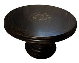 Beautiful Pulaski Table with Three Chairs
The table measures 31 inches tall and 55 inches in diameter.
