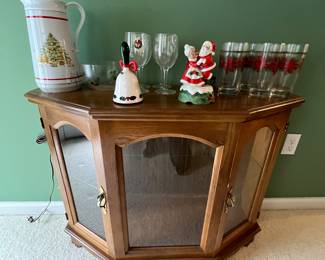 lighted curio cabinet