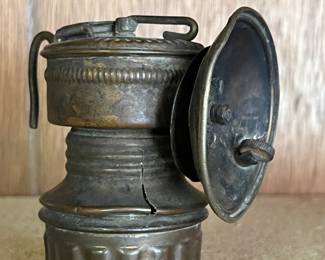 miners carbide light helmet lamp