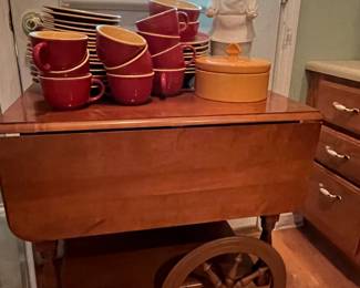 maple tea cart