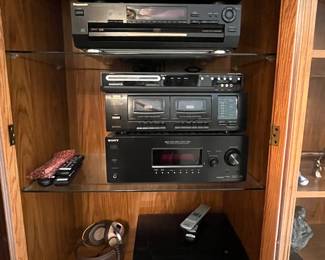 assorted stereo pieces