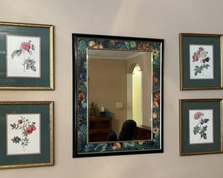 floral lithograph art