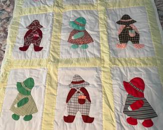 sunbonnet sue quilt           40" x 52"
