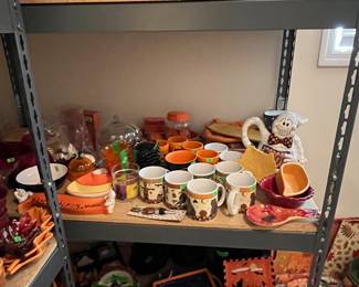 assorted fall decor