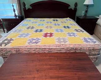 king size bedroom set - includes two side tables, bed, dresser and chest