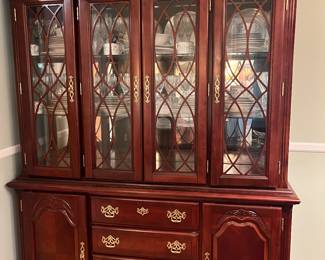 cherry china cabinet