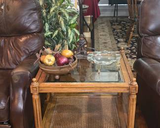 Glass Top Side Table