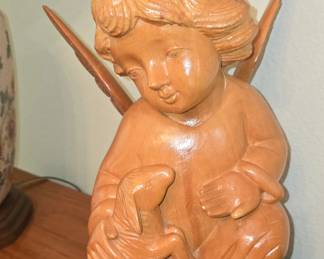 Handcarved Wooden Angel