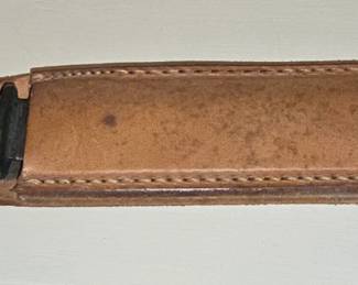 Knife with Leather Sheath