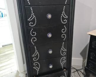 Cool Jewelry Cabinet it swivels - Drawers on this side