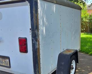 Back View of Cargo Trailer