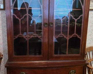 Antique Mahogany China Cabinet